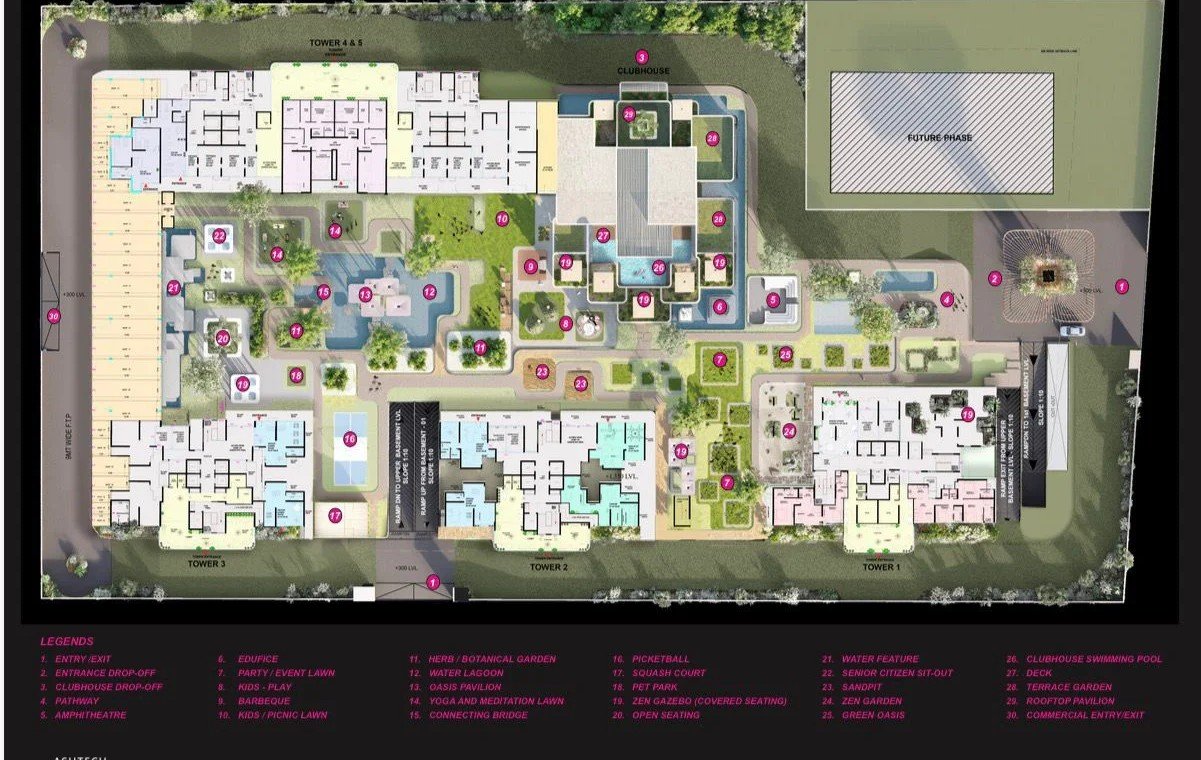 Master Plan Layout - Ashtech Presidential Towers Sector 12 Greater Noida West