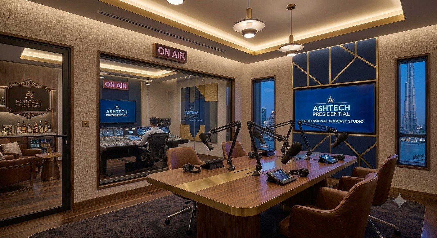 Professional Podcast Studio - Ashtech Presidential Towers